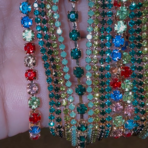 Colorful Beaded Dangle Earrings - Picture 3 of 4